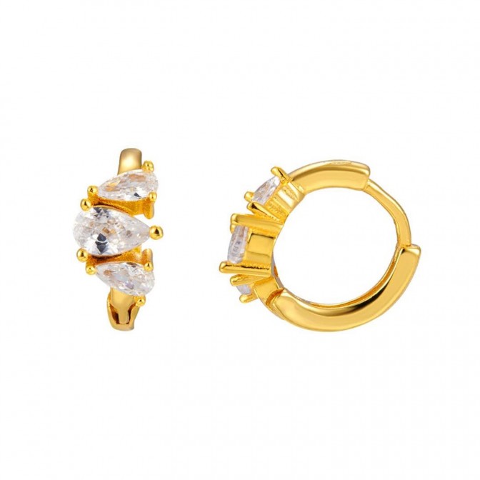 Pendientes Circonita - Aro