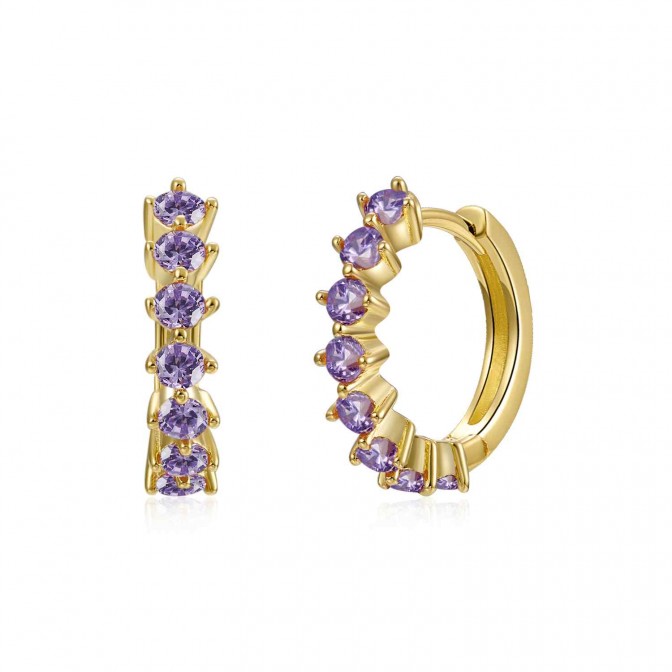 Pendientes Aro 12mm - Circonita 2