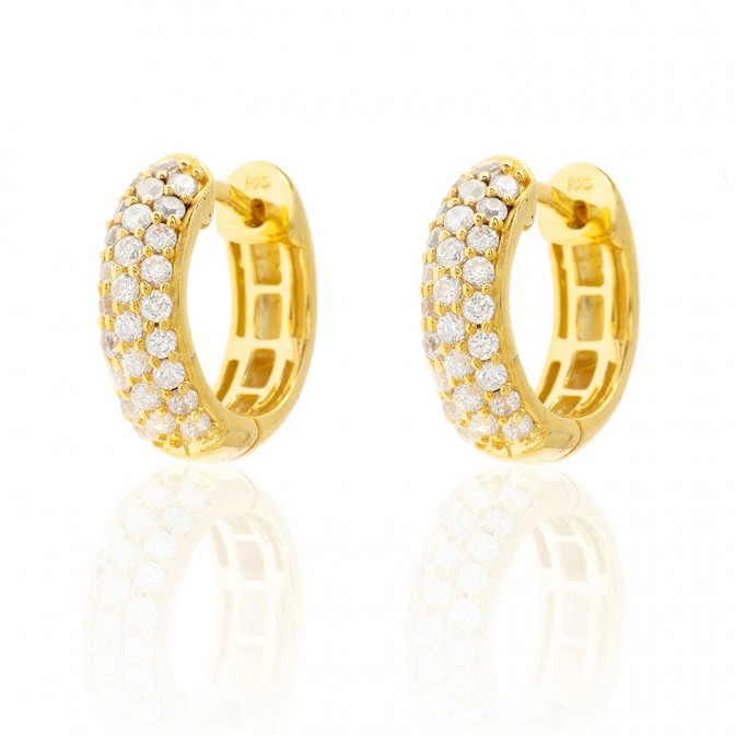 Pendientes Circonita - Aro 16mm