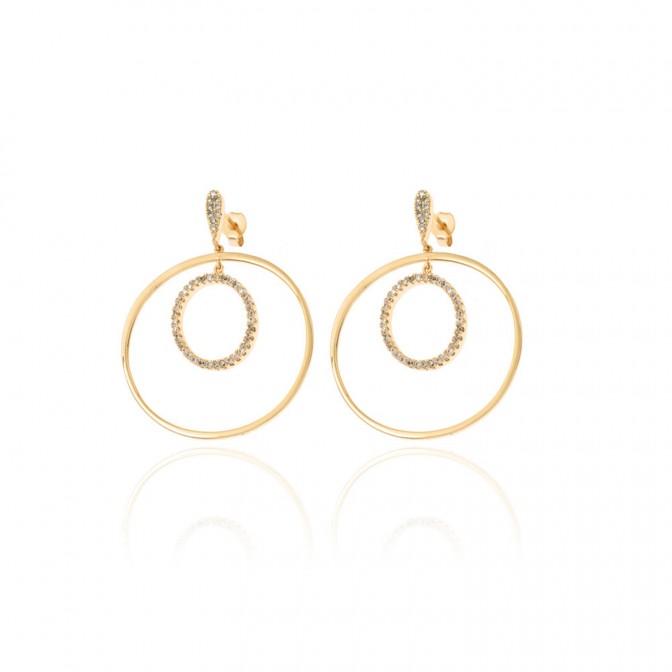 Pendientes Circonita - Aro 35mm