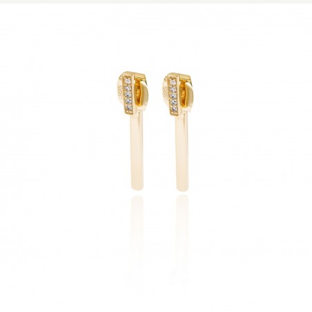 Pendientes Circonita - Barrita 8*2mm