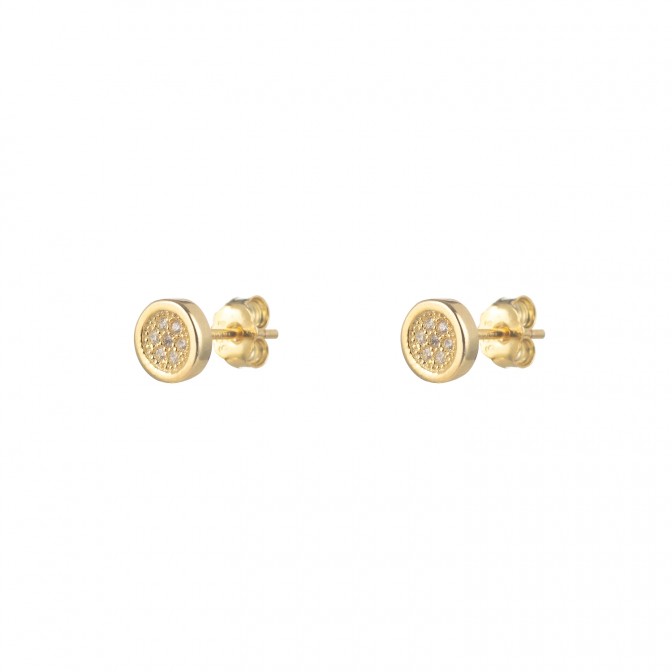 Pendientes Circonita - Boton 6mm