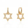 Pendientes Circonita - Bronce - Estrella 24mm