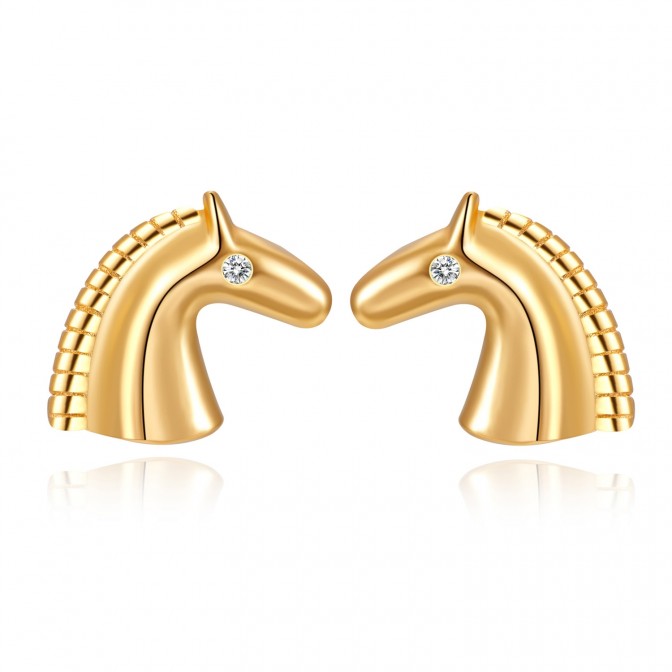 Pendientes Circonita - Caballo - Circonita