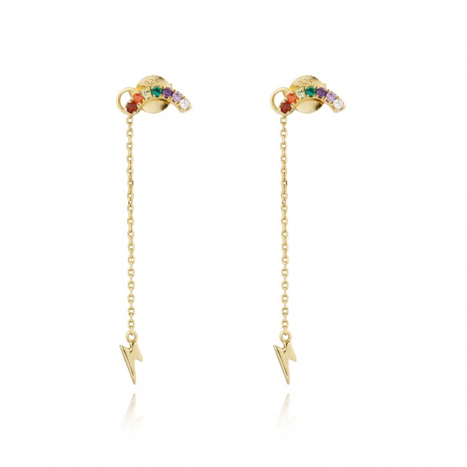 Pendientes Circonita - Cadena