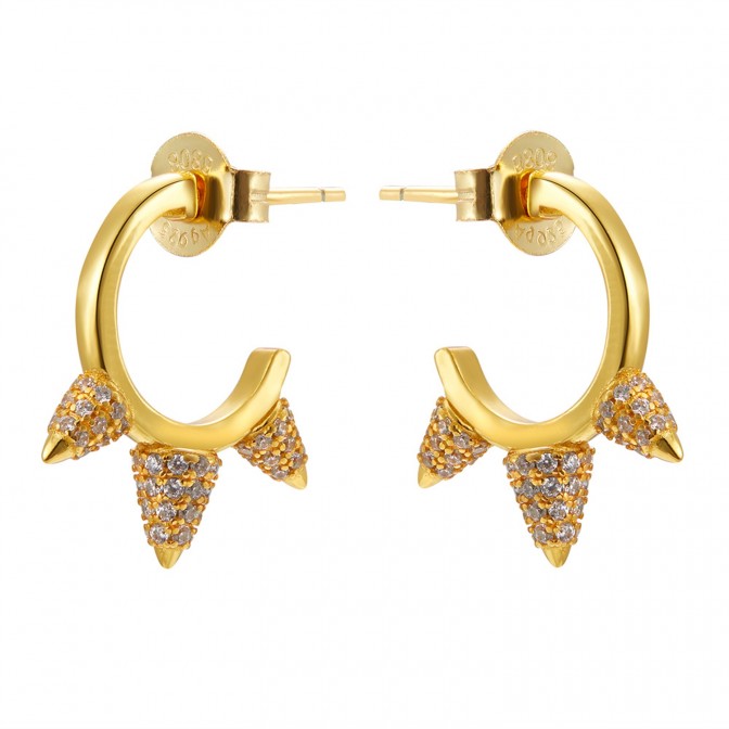 Pendientes Circonita - Cono