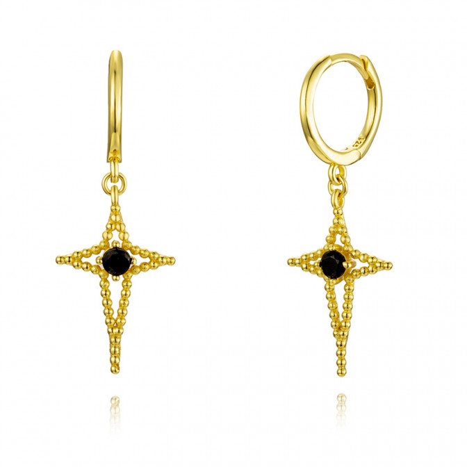 Pendientes Circonita - Cruz