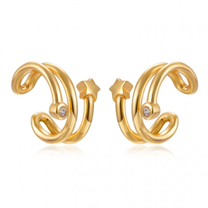 Pendientes Circonita - Earcuff