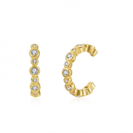 Pendientes Circonita - Earcuff - Circonita Blanca