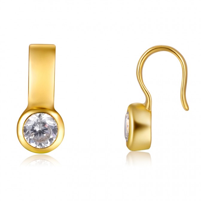 Pendientes Circonita - Earcuff 4mm