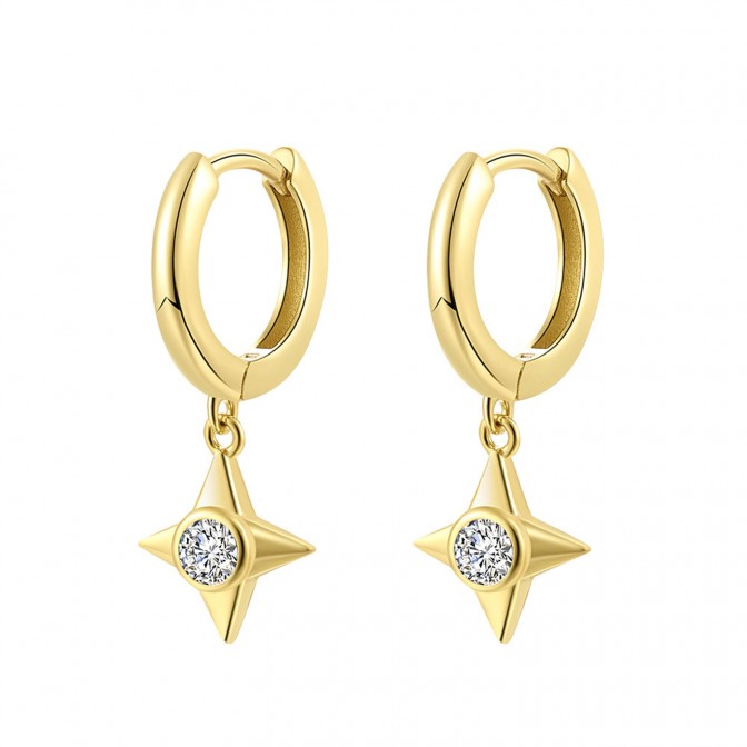 Pendientes Circonita - Estrella
