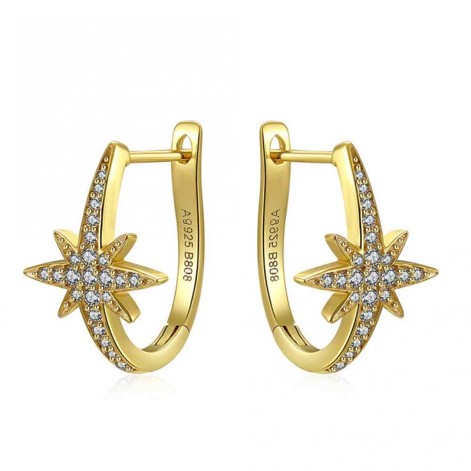 Pendientes Circonita - Estrella 2