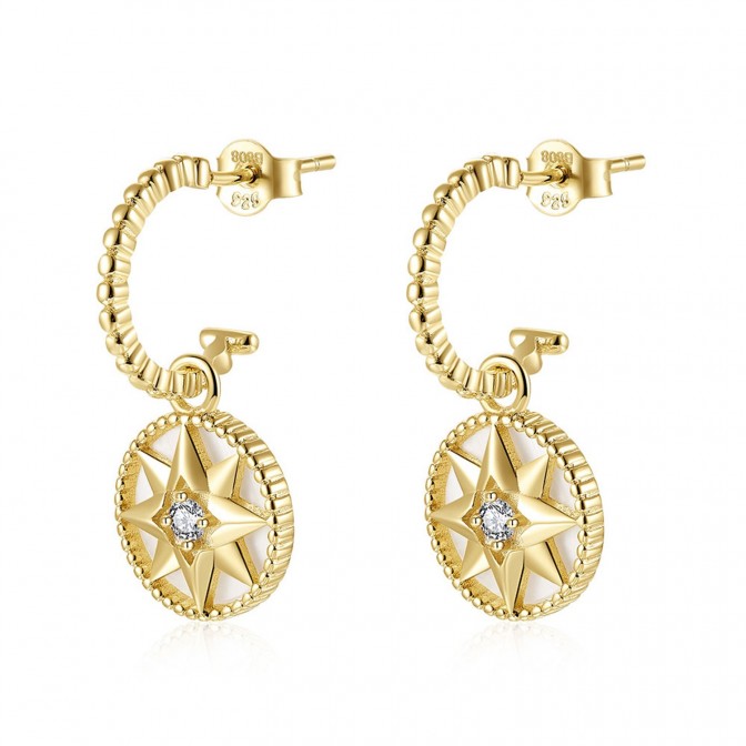 Pendientes Circonita - Estrella