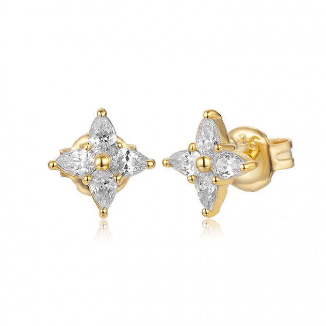 Pendientes Circonita - Estrella