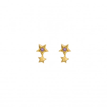 Pendientes Circonita - Estrella 3*5mm