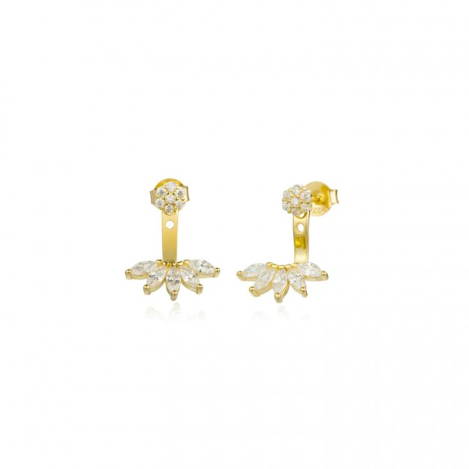 Pendientes Circonita - Flor