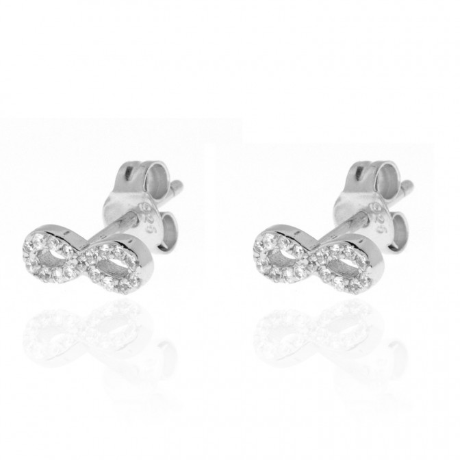 Pendientes Circonita - Infinito