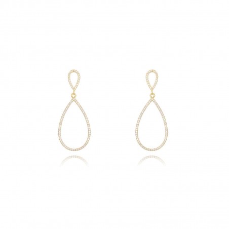 Pendientes Circonita - Lagrima 32mm Pendientes Circonita - Lagrima 32mm