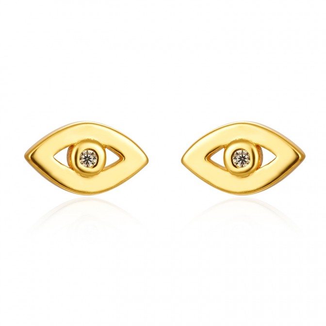 Pendientes Circonita - Ojo