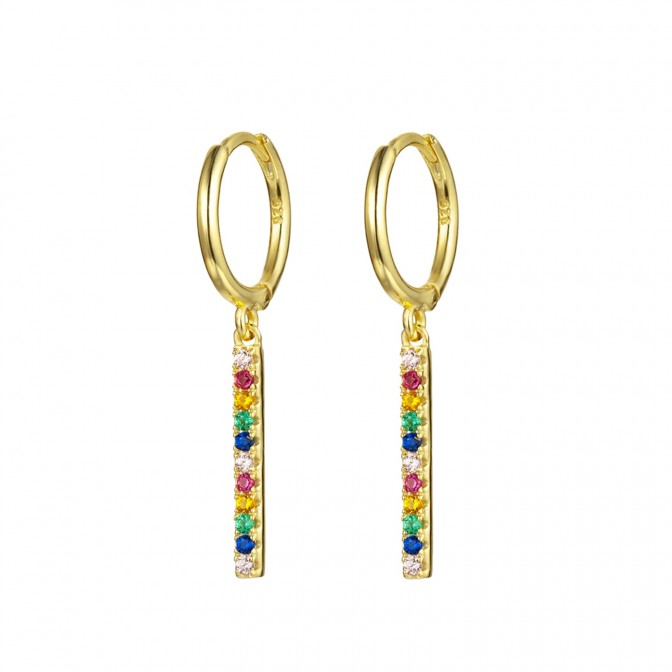 Pendientes Circonita - Palo