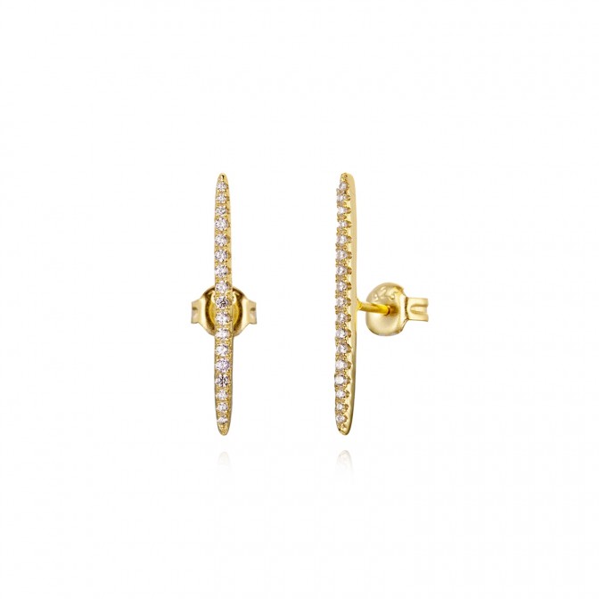 Pendientes Circonita - Palo