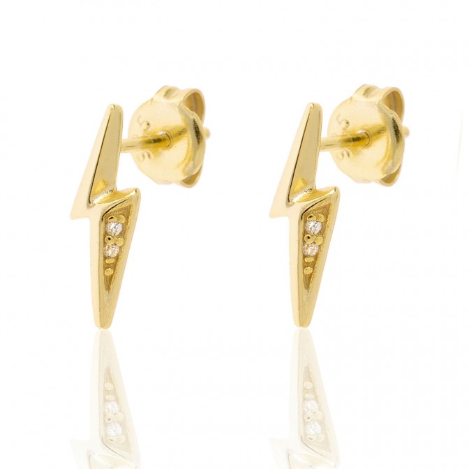 Pendientes Circonita - Rayo 12mm