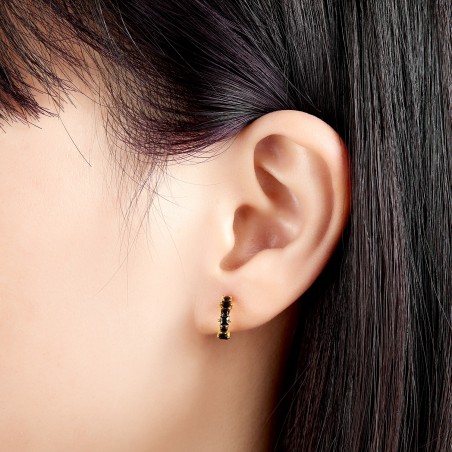 Pendientes Circonita - Semi Aro