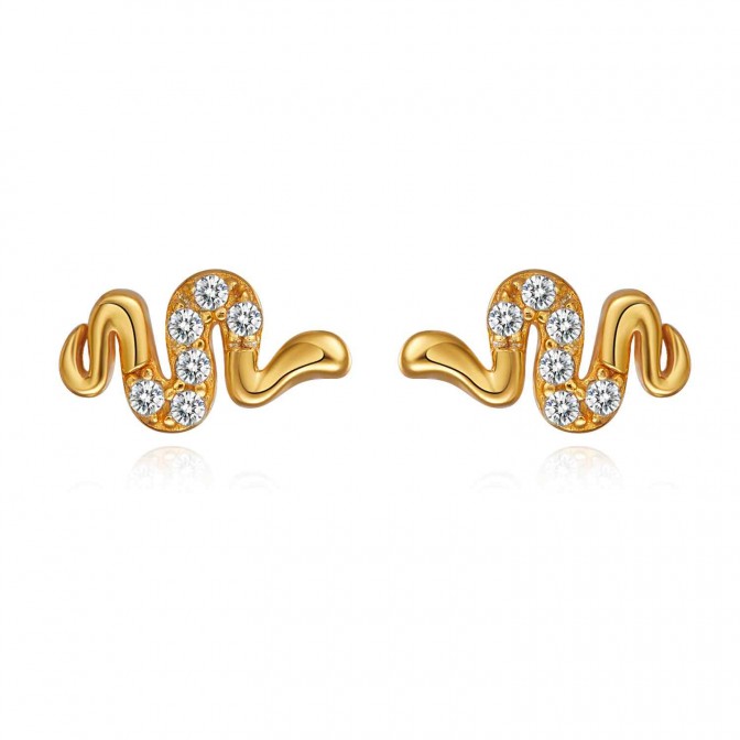 Pendientes Circonita - Serpiente
