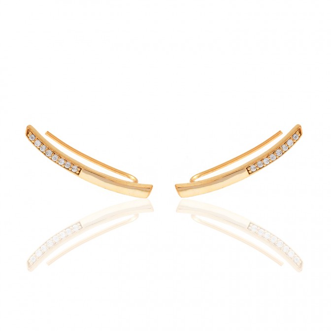 Pendientes Circonita - Trepador 25mm 2