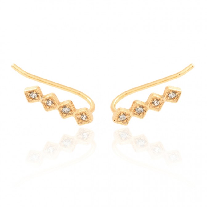 Pendientes Circonita - Trepador Rombo