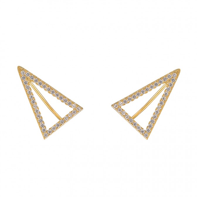 Pendientes Circonita - Triangulo