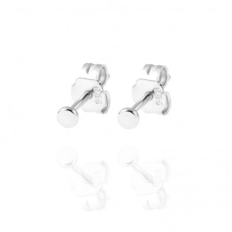 Pendientes Circulo - 2mm 3mm and 4 mm - Bañado Oro y Plata Rodiada Pendientes Circulo - 2mm 3mm and 4 mm - Bañado Oro y Plata Rodiada