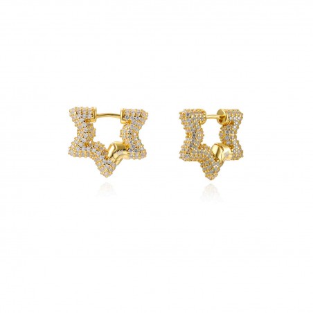 Pendientes CZ - Estrella -15*16