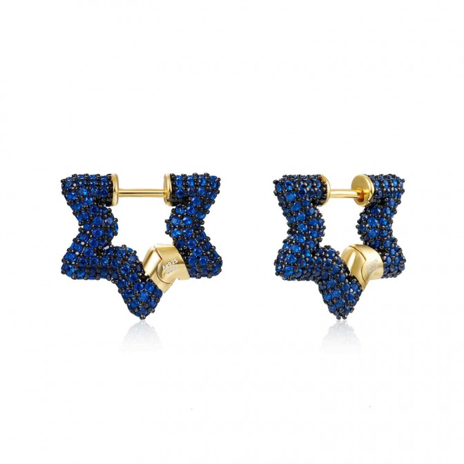 Pendientes CZ - Estrella -15*16 2