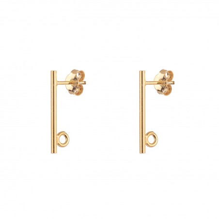 Accesorios Pendientes - Palo 20mm - Bañado Oro y Plata