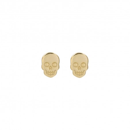 Pendientes Dormilonas Calavera 8 mm