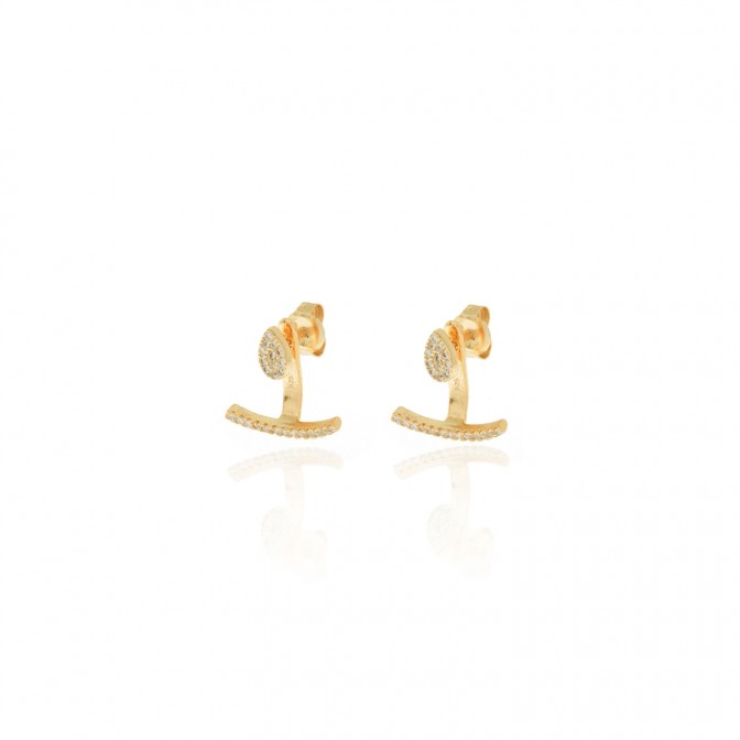 Pendientes Ear Jacket Circonita 2