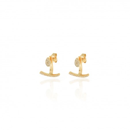 Pendientes Ear Jacket Circonita