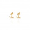 Pendientes Ear Jacket Circonita