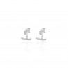 Pendientes Ear Jacket Circonita