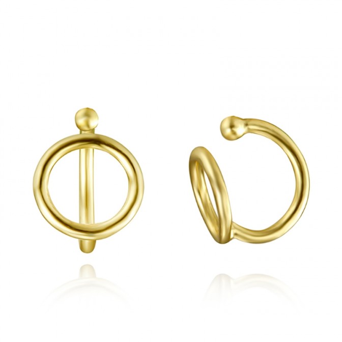 Pendientes Earcuff Circulo - 9 mm