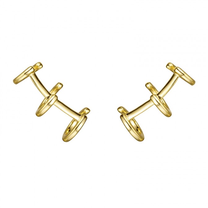 Pendientes Earcuff Triple - 9 mm