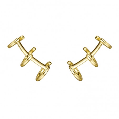 Pendientes Earcuff Triple - 9 mm