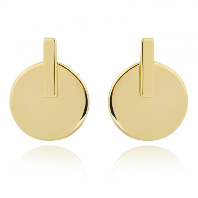 Pendientes Earjacket Circulo Palo - 15 mm