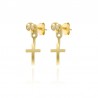 Pendientes Earjacket Cruz - 20 mm