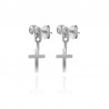 Pendientes Earjacket Cruz - 20 mm