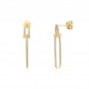 Pendientes Eslabón - 30 mm - Bañado Oro