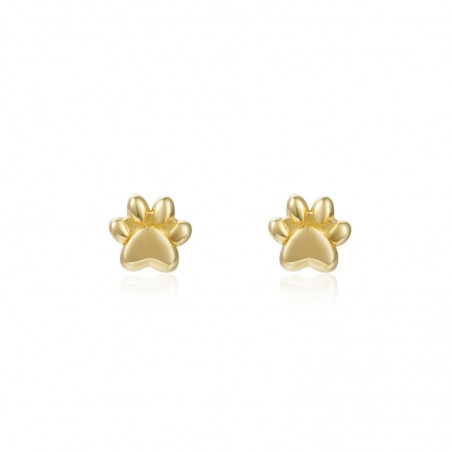 Pendientes Huella De Perro 5*5mm