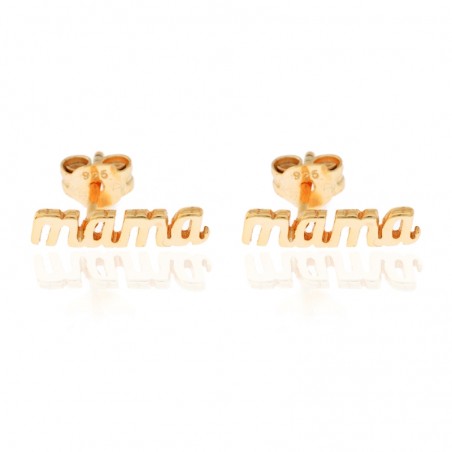 Pendientes Mama - 13*3 mm - Bañado Oro y Plata Rodiada