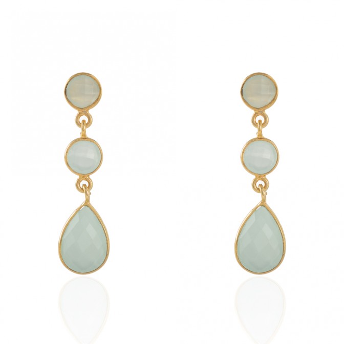 Pendientes Mineral - 37 mm - Bañado Oro